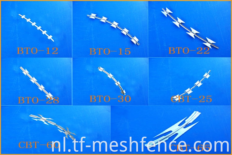 type of concertina razor barbed wire